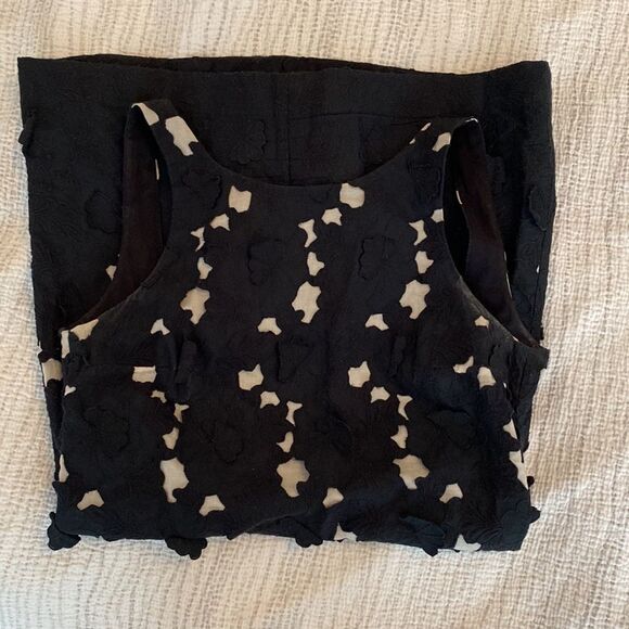 💙 Tibi Floral Texture Little Black Dress - Picture 9 of 9